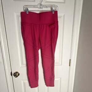LIVI Active Pink Ankle Leggings with Pockets - Plus Size 14/16